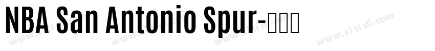 NBA San Antonio Spur字体转换